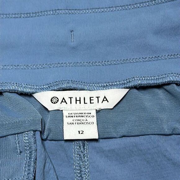 Athleta Trekkie North Jogger Blue Mid Rise Hiking Casual Pants Size 12 - Picture 10 of 11